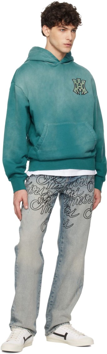 25FW 아미리 후드 티셔츠 251886M202016 Blue - AMIRI