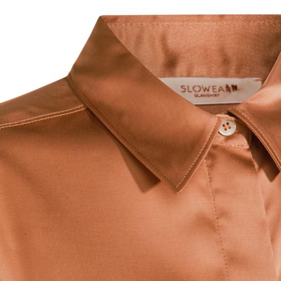 25FW 글랜셔츠 블라우스 52S350L4599110 Brown - GLANSHIRT