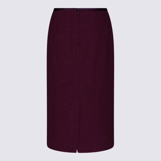 25FW 돌체앤가바나 미디 스커트 F4BBPTFMTACF0571 Purple - DOLCE & GABBANA