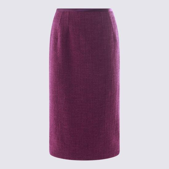 25FW 돌체앤가바나 미디 스커트 F4BBPTFMTACF0571 Purple - DOLCE & GABBANA