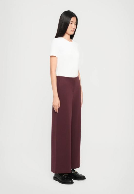 25FW 막스마라 스트레이트 팬츠 2526786048650004 Burgundy - MAX MARA