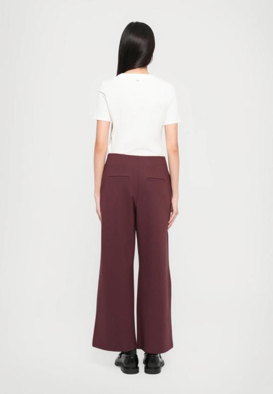 25FW 막스마라 스트레이트 팬츠 2526786048650004 Burgundy - MAX MARA