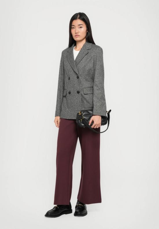 25FW 막스마라 스트레이트 팬츠 2526786048650004 Burgundy - MAX MARA