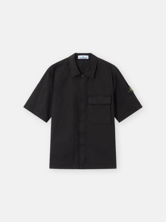 26SS 스톤 아일랜드 반팔 셔츠 L1S151100025S0A10 V0029 Black