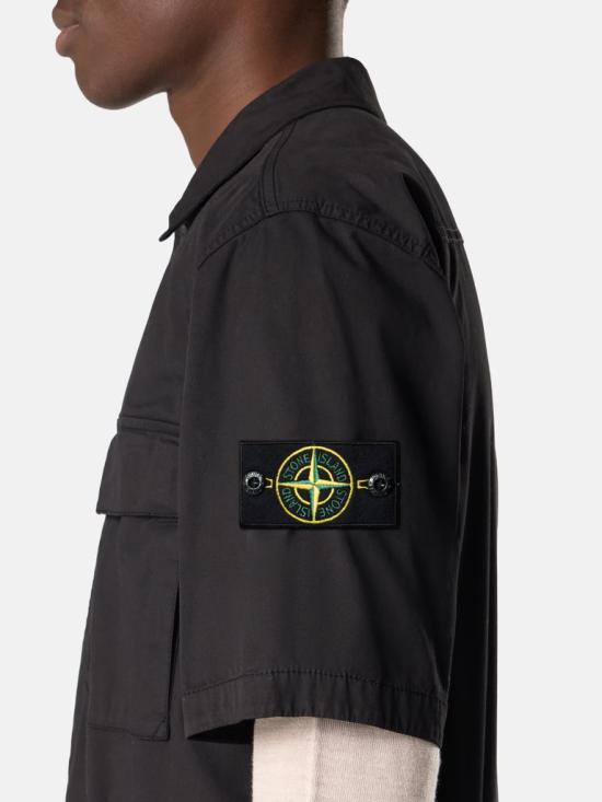 26SS 스톤 아일랜드 반팔 셔츠 L1S151100025S0A10 V0029 Black - STONE ISLAND