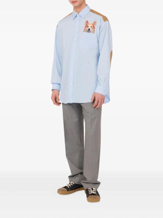 25FW 모스키노 긴팔 셔츠 A02435235 White - MOSCHINO