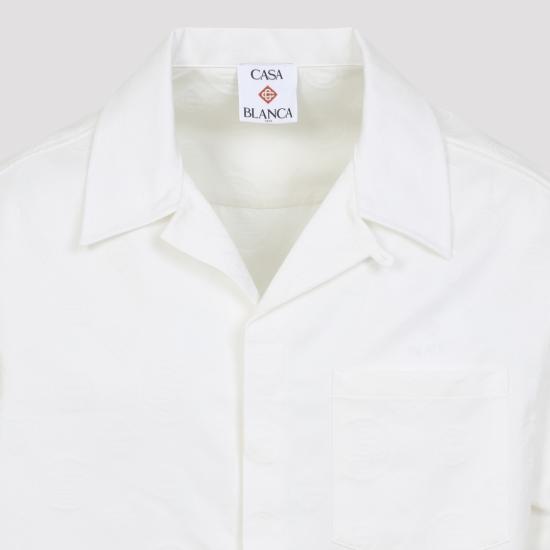 26SS 카사블랑카 반팔 셔츠 MSP26SH22801 White - CASABLANCA