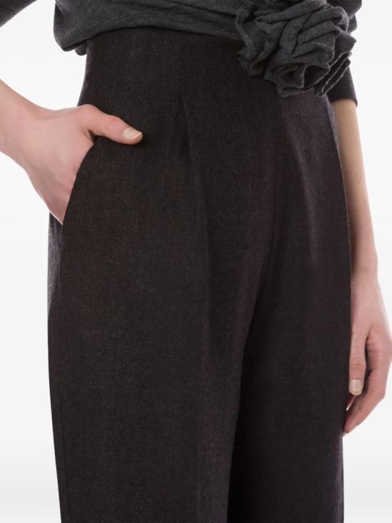 25FW 알베르타 페레티 스트레이트 팬츠 A03086637 Black - ALBERTA FERRETTI