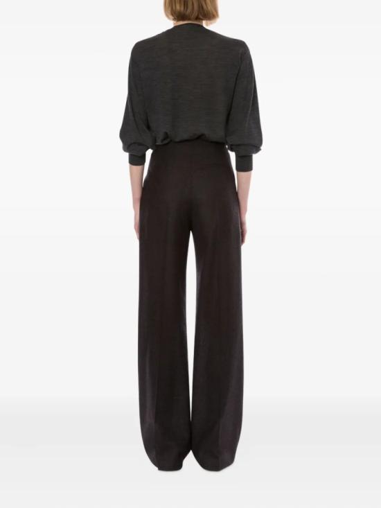 25FW 알베르타 페레티 스트레이트 팬츠 A03086637 Black - ALBERTA FERRETTI
