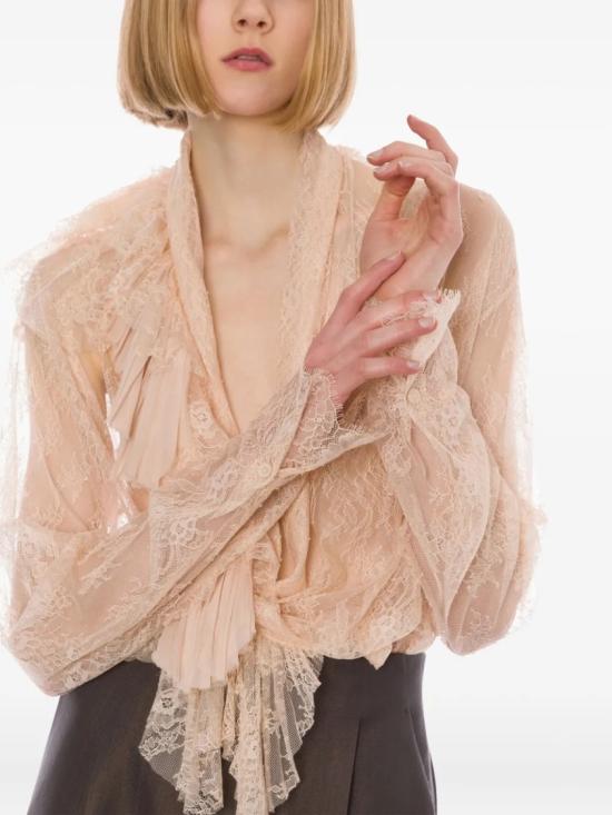 25FW 알베르타 페레티 블라우스 A02136620 Neutrals - ALBERTA FERRETTI