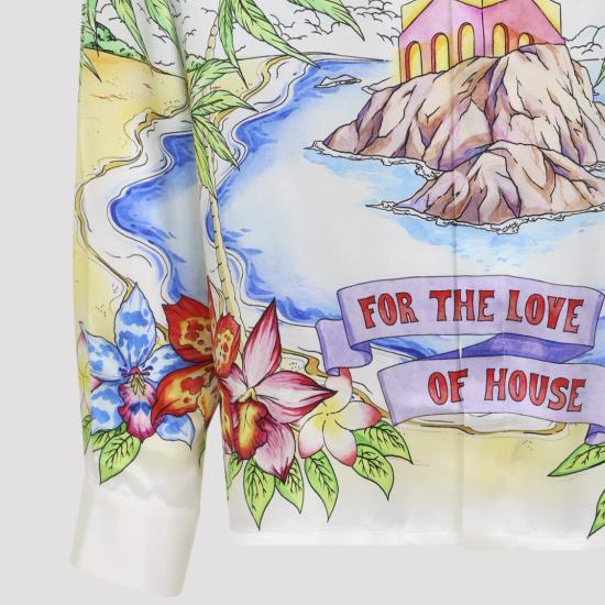 26SS 카사블랑카 긴팔 셔츠 MSS26SH00602 Grey - CASABLANCA