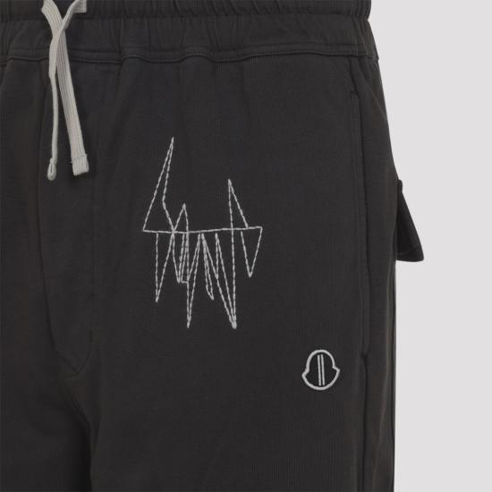 26SS 릭오웬스 몽클레어 트레이닝/조거 팬츠 MU01F8H04 89B7R Black - RICK OWENS MONCLER