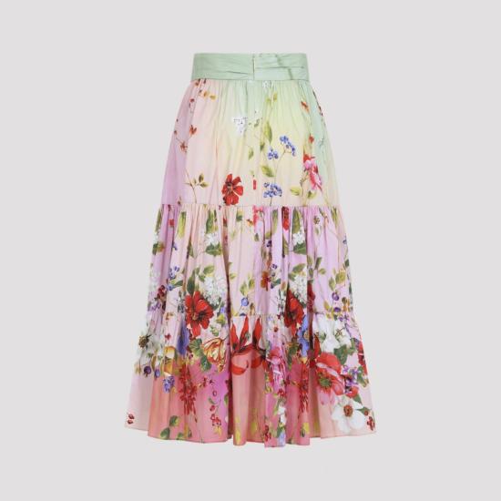 26SS 로베르토 카발리 롱 스커트 WQT303 3AR32 Pink - ROBERTO CAVALLI