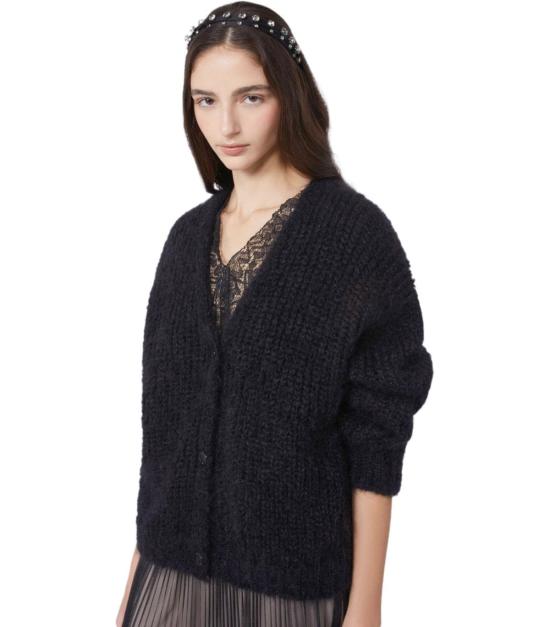 26SS 위켄드막스마라 가디건 2615341051600 004 XS Black - WEEKEND MAX MARA
