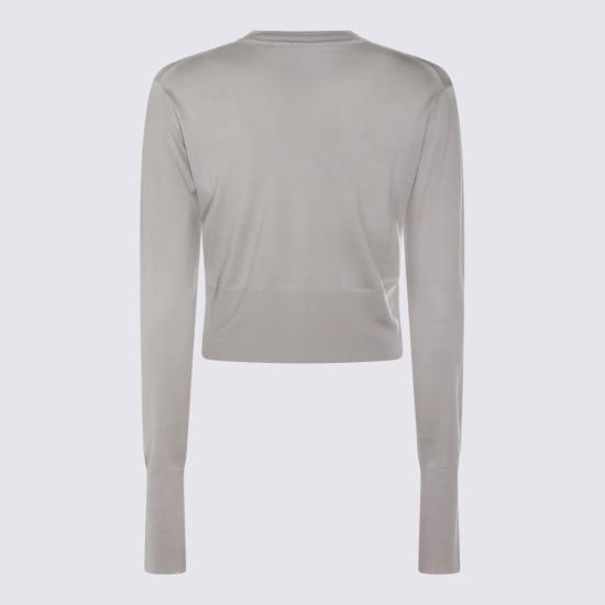26SS 비비안웨스트우드 베아 크롭드 가디건 1803002UY001AP403 Grey - VIVIENNE WESTWOOD