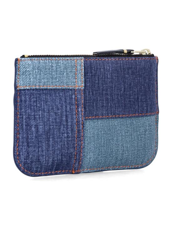 26SS 꼼데가르송 클래식 레더 라인 파우치 SA8100DP Blue - COMME DES GARCONS