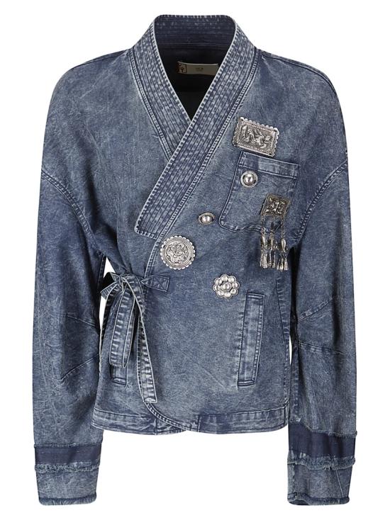 26SS Hui 데님 자켓 HW21GD3584 Grey