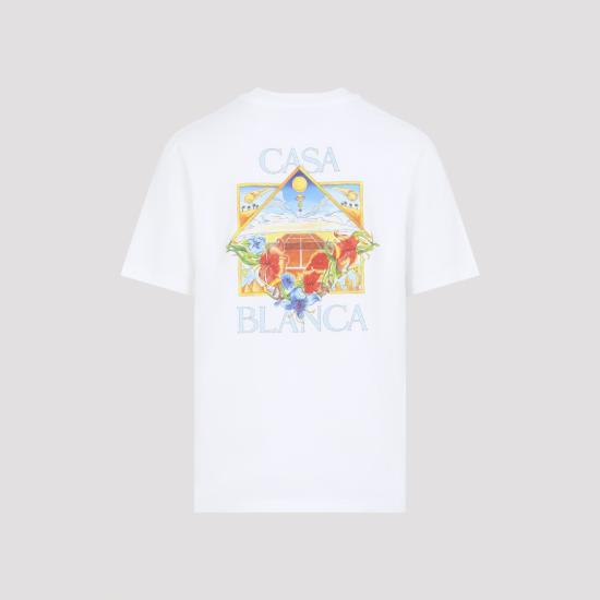 26SS 카사블랑카 반팔 티셔츠 MSS26JTS00113 White - CASABLANCA