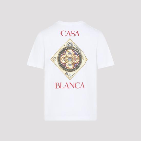 26SS 카사블랑카 반팔 티셔츠 MSS26JTS00102 White - CASABLANCA