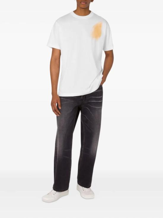 25FW 모스키노 반팔 티셔츠 V07025241 White - MOSCHINO