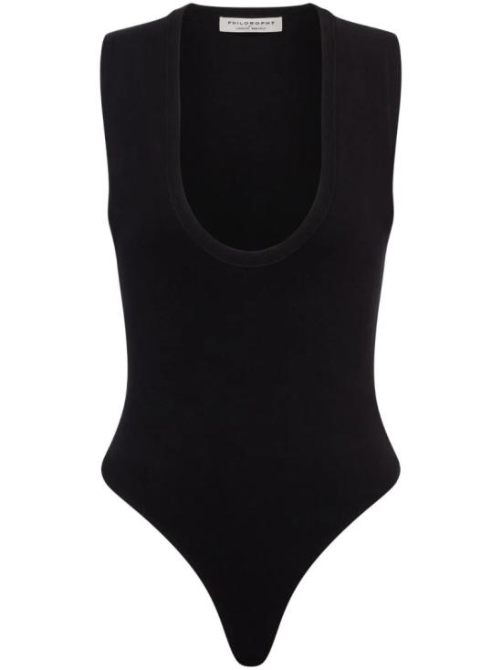 25SS 필로소피 바디수트 티셔츠 V11812105 Black