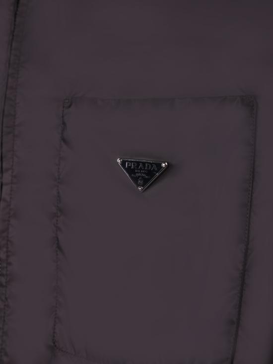 26SS 프라다 리나일론 지퍼 셔츠 SC847 1WQ9 F0002 Black - PRADA