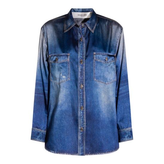 26SS 골든구스 데님 자켓 GWP02525P00240650100 Blue