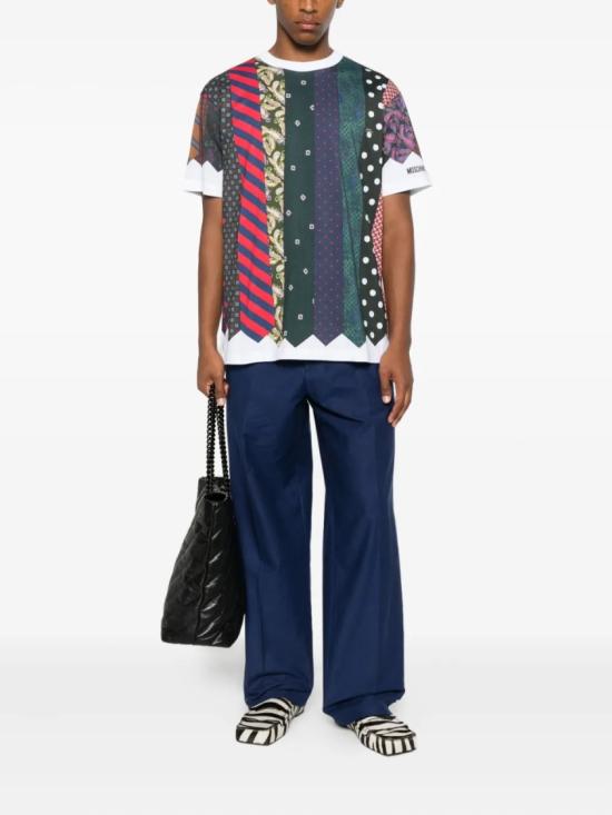 25FW 모스키노 반팔 티셔츠 A07295241 Grey - MOSCHINO