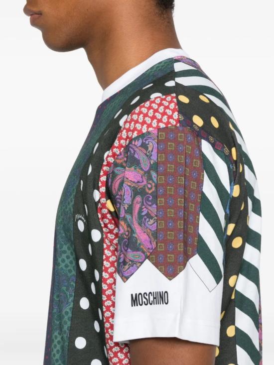 25FW 모스키노 반팔 티셔츠 A07295241 Grey - MOSCHINO