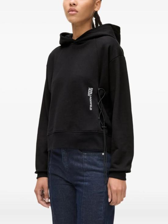 25FW 칼라거펠트 후드 티셔츠 A4W20005999 Black - KARL LAGERFELD