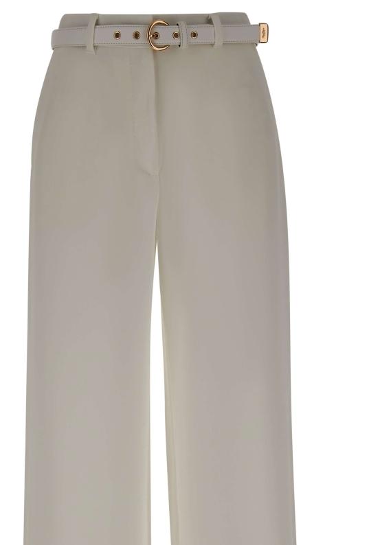 26SS 막스마라 스튜디오 스트레이트 팬츠 2616131025600 009 White - MAX MARA STUDIO