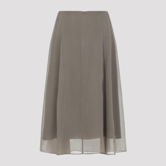 26SS 브루넬로 쿠치넬리 롱 스커트 MF940G3877 Grey - BRUNELLO CUCINELLI