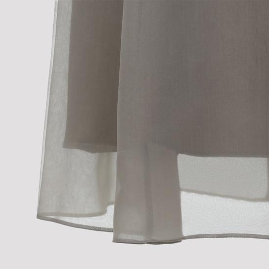 26SS 브루넬로 쿠치넬리 롱 스커트 MF940G3877 Grey - BRUNELLO CUCINELLI