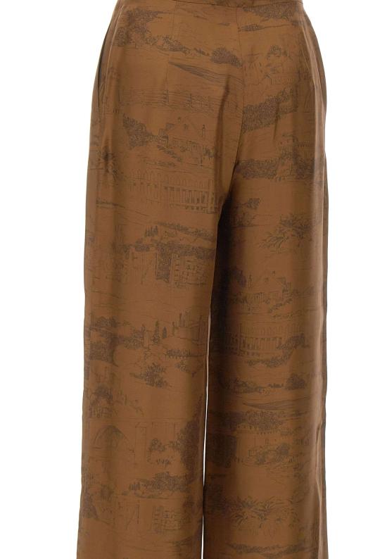 26SS 막스마라 스튜디오 스트레이트 팬츠 2616131101600 004 Brown - MAX MARA STUDIO