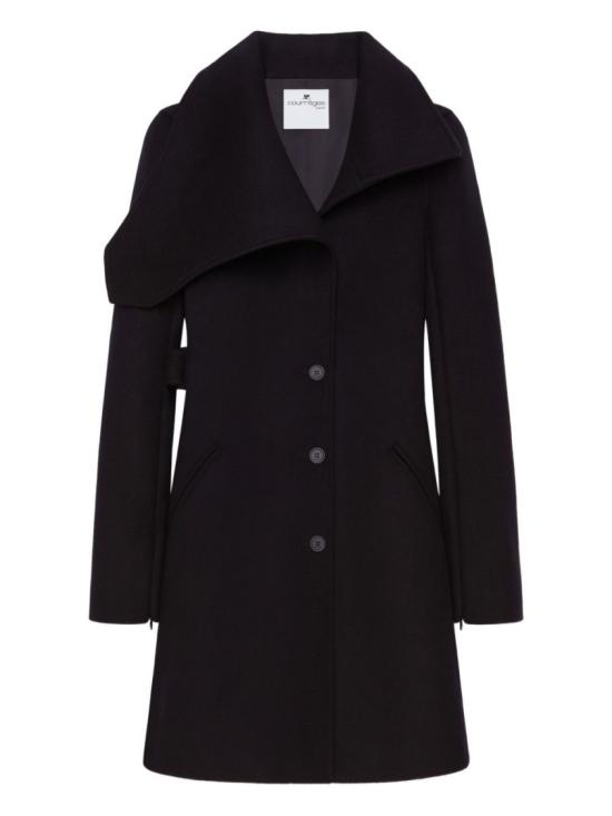 25FW 쿠레쥬 코트 325CMA230WO0118 9999 Black
