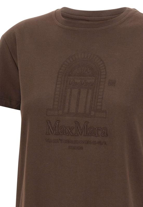 26SS 에스막스마라 반팔 티셔츠 2619971021600 004 Brown - 'S MAX MARA