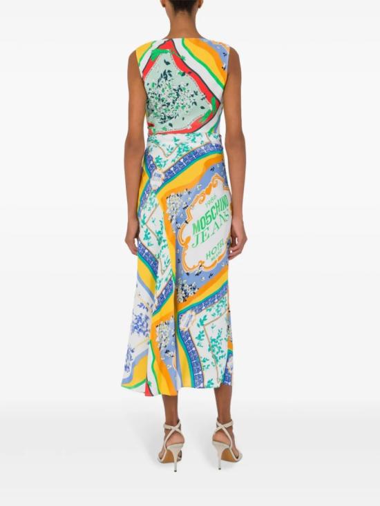 25SS 모스키노 롱 원피스 A04073735 Blue - MOSCHINO