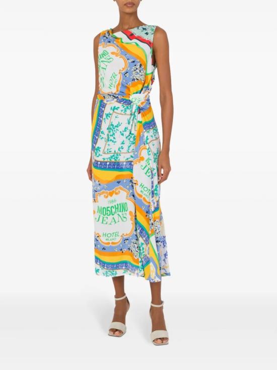 25SS 모스키노 롱 원피스 A04073735 Blue - MOSCHINO