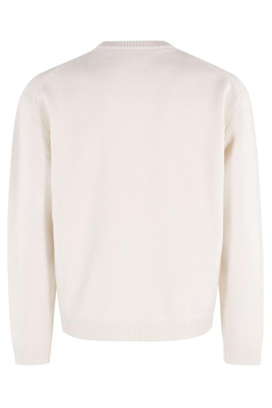 25FW 메종키츠네 폭스 헤드 인타르시아 메리노 스웨터 PM00816KM0329 097 Neutrals - MAISON KITSUNE