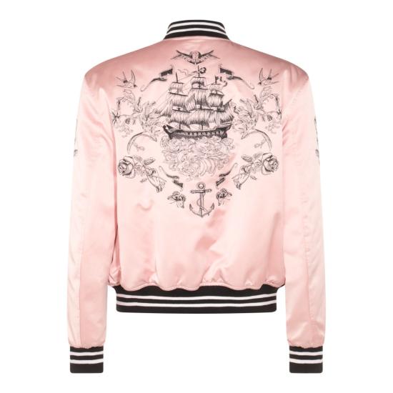 25FW 알렉산더 맥퀸 봄버 자켓 827989QSAB55009 Pink - ALEXANDER MCQUEEN