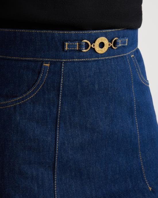 25FW 파투 데님 스커트 SK0420008 602D RODEO BLUE Blue - PATOU