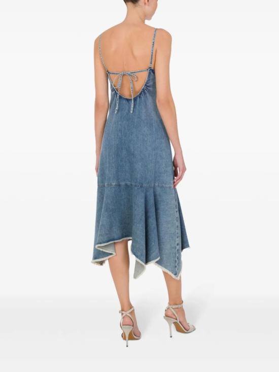 25SS 모스키노 데님 원피스 A04203721 Blue - MOSCHINO