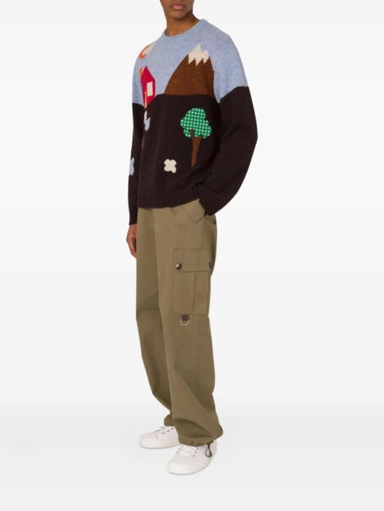 25FW 모스키노 스트레이트 팬츠 A03015218 Brown - MOSCHINO