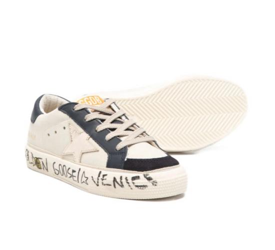 26SS [키즈] 골든구스 스니커즈 GTF00496 F008058 15865 Dirty white dark - GOLDEN GOOSE