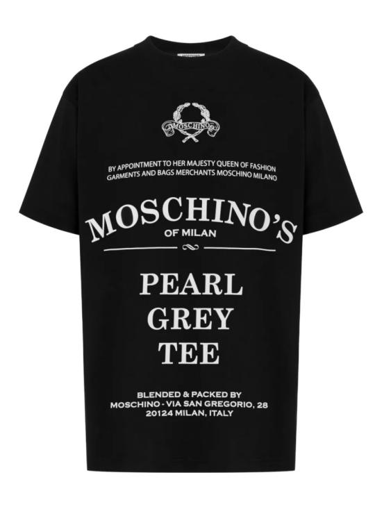 25FW 모스키노 반팔 티셔츠 A07085241 Black