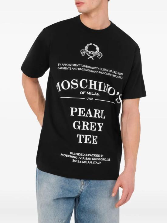 25FW 모스키노 반팔 티셔츠 A07085241 Black - MOSCHINO