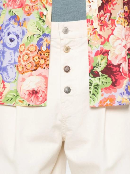 25FW 모스키노 스트레이트 팬츠 A03335220 Red - MOSCHINO