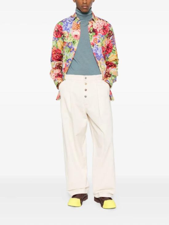 25FW 모스키노 스트레이트 팬츠 A03335220 Red - MOSCHINO