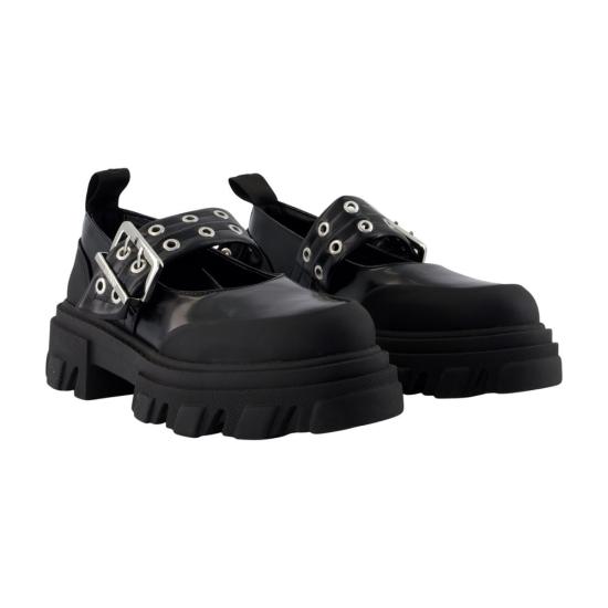 26SS 가니 플랫 슈즈 B1030061 099 black - GANNI