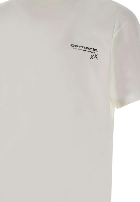 26SS 칼하트 WIP 반팔 티셔츠 I036007 02XX White - CARHARTT WIP